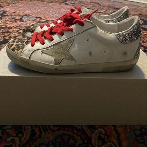 Golden Goose Sneakers with Red Laces